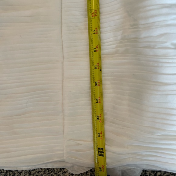 Clarisse White Ruffle Formal Body-con Homecoming Dress with Jewels Size 2 - Picture 8 of 8